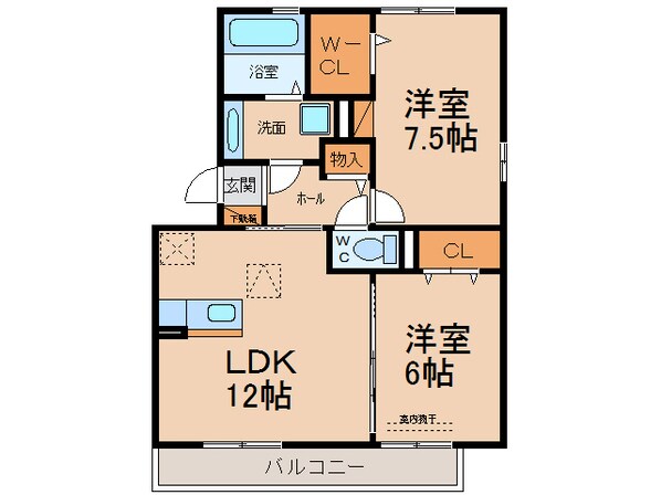 パークサイド東出 Ⅰの物件間取画像